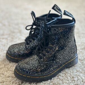 Dr. Martens Black Glitter Boots